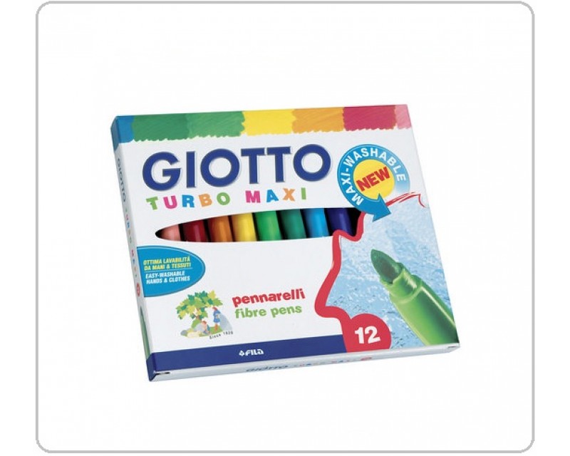 Pennarelli punta grossa GIOTTO Turbo Maxi 12 Pz