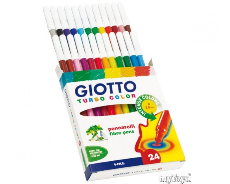 Pennarelli punta fine GIOTTO Turbo Color 24 Pz